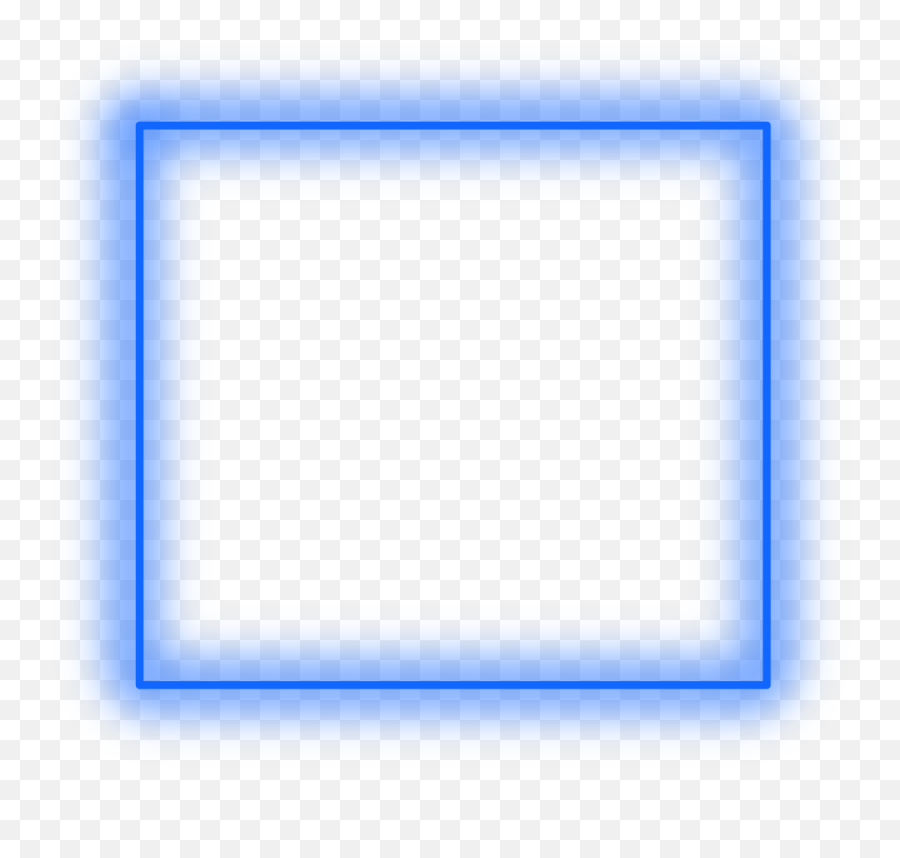 Sticker Neon Square Blue Freetoedit Frame Border Geomet - Circle Png,Square Frame Png