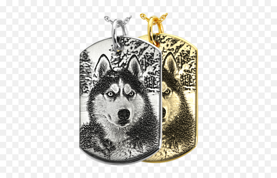 Custom Pet Photo Dog Tag Memorial Jewelry - Dog Tag Laser Engraving Png,Dog Tags Png