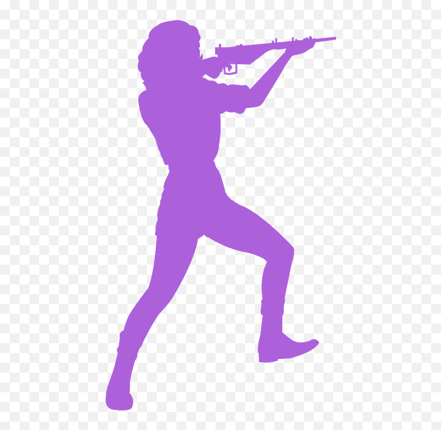 Woman Holding A Gun Silhouette - Free Vector Silhouettes Toss A Bocce Ball Png,Holding Gun Png