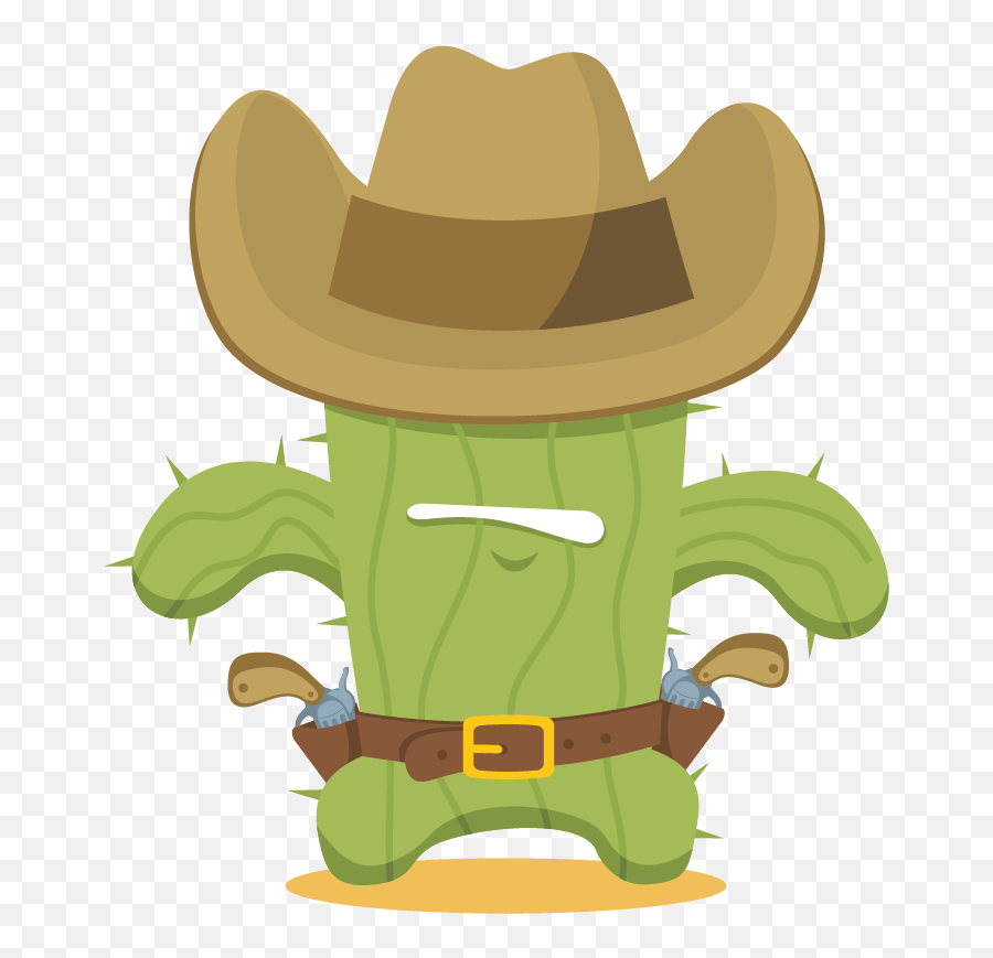 Download Cowboy Clipart Cactus - Cactus Cowboy Hat Png Png Cowboy Clipart Cactus,Cowboy Hat Clipart Png