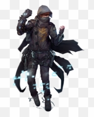 Cyberpunk Character Art - Starfinder Operative Png,Cyberpunk Png