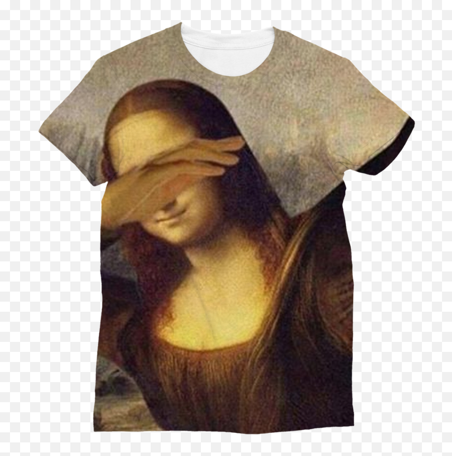 Download Funny Mona Lisa Dab Meme Classic Sublimation - Mona Lisa Dabbing Png,Funny Pngs