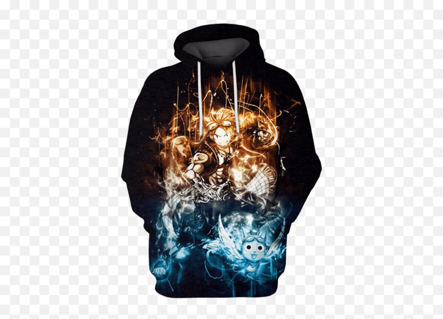 Natsu Dragneel Fairy Tail Tshirt - Zip Hoodies Apparel Pink Floyd 3d Sweater Png,Fairy Tail Transparent