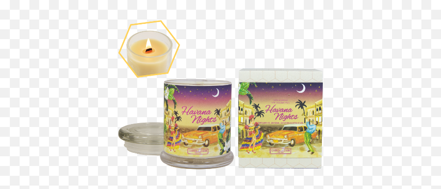 Havana Nights Beeswax Jar Candle By Carrollu0026chan U2013 Goods Of - Candle Png,Transparent Rectangle