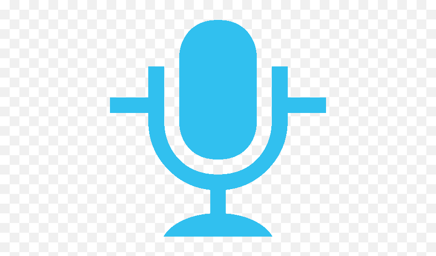 Speechaudio Icon Gaming Logos - Mic Icon In Blue Png,Audio Icon Png
