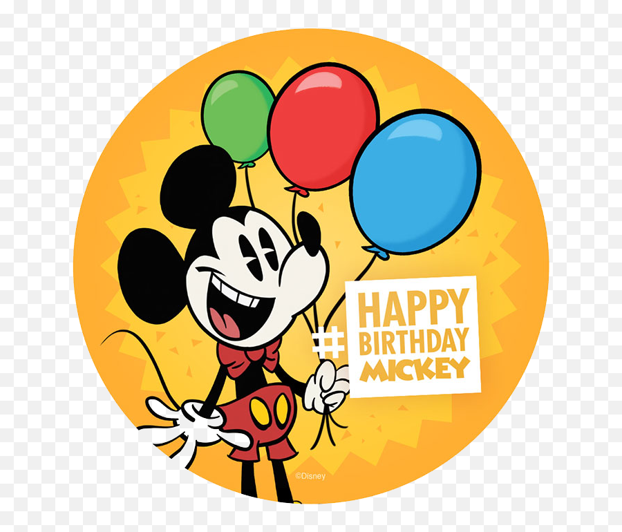 Happy 91st Birthday To Mickey Mouse - Happy Birthday Mickey Png,Mickey Mouse Birthday Png