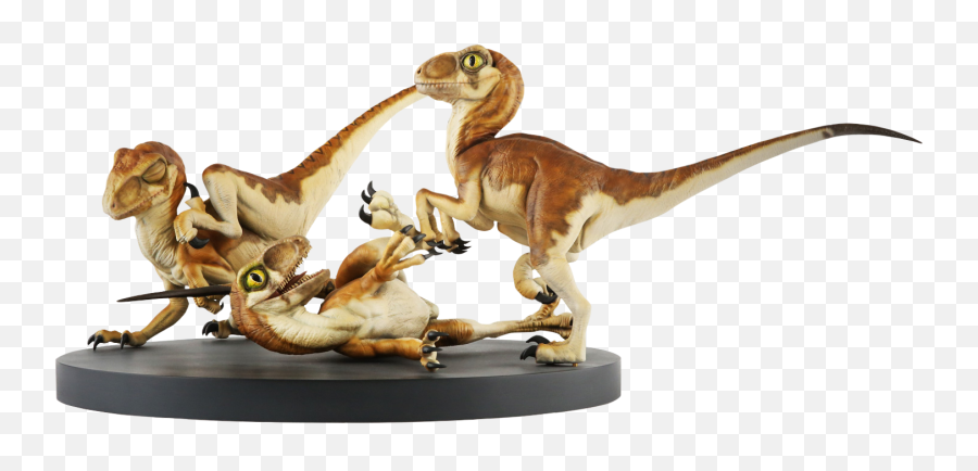 Download Baby Raptors - Diorama Jurassic Park Full Size Collectible Jurassic Park Statue Png,Jurassic Park Png