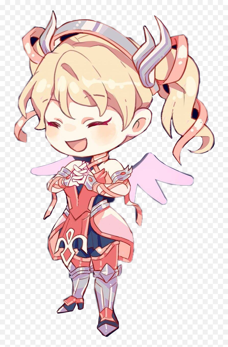 Mercy Sticker - Cartoon Transparent Cartoon Jingfm Pink Mercy Overwatch Mercy Png,Overwatch Mercy Png