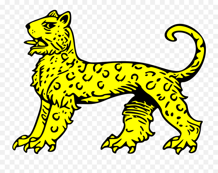 Line Artwildlifebig Cats Png Clipart - Royalty Free Svg Png Leopard For Coat Of Arms,Snow Leopard Png