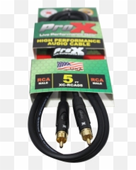 5 Ft High Performance Audio Cable Rca To Prox Live - 1 4 Ts Splitter To Quad Dual 1 4 Ts Y Cable Png,Cables Png