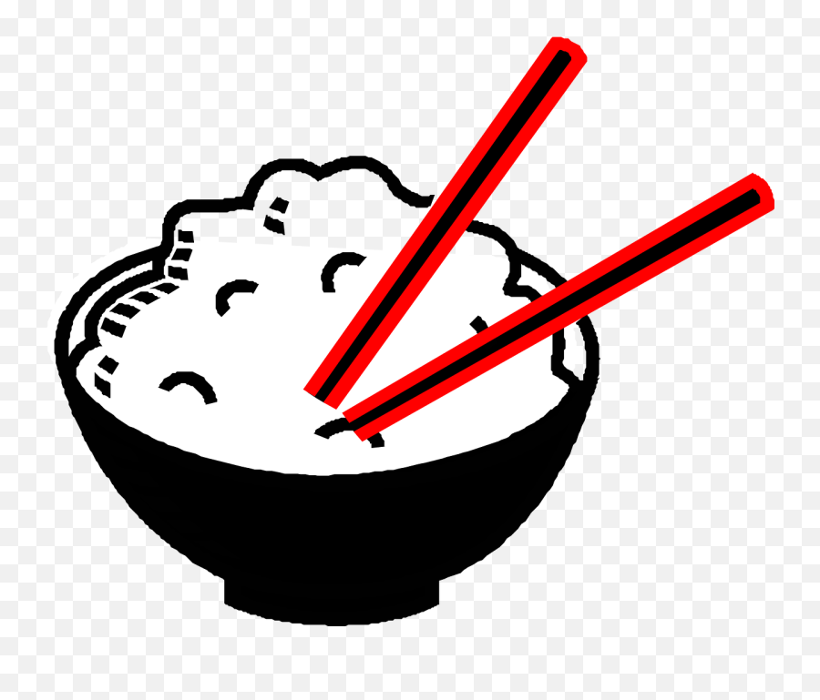 Rice Bowl Chopsticks - Free Vector Graphic On Pixabay Rice Clip Art Png,Chopstick Png