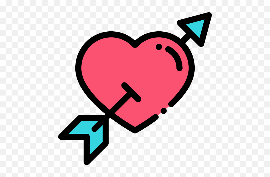 Heart Love Arrow Sticker By Daniela Teixeira - Sticker Images Kawai Png,Arrow Emoji Png