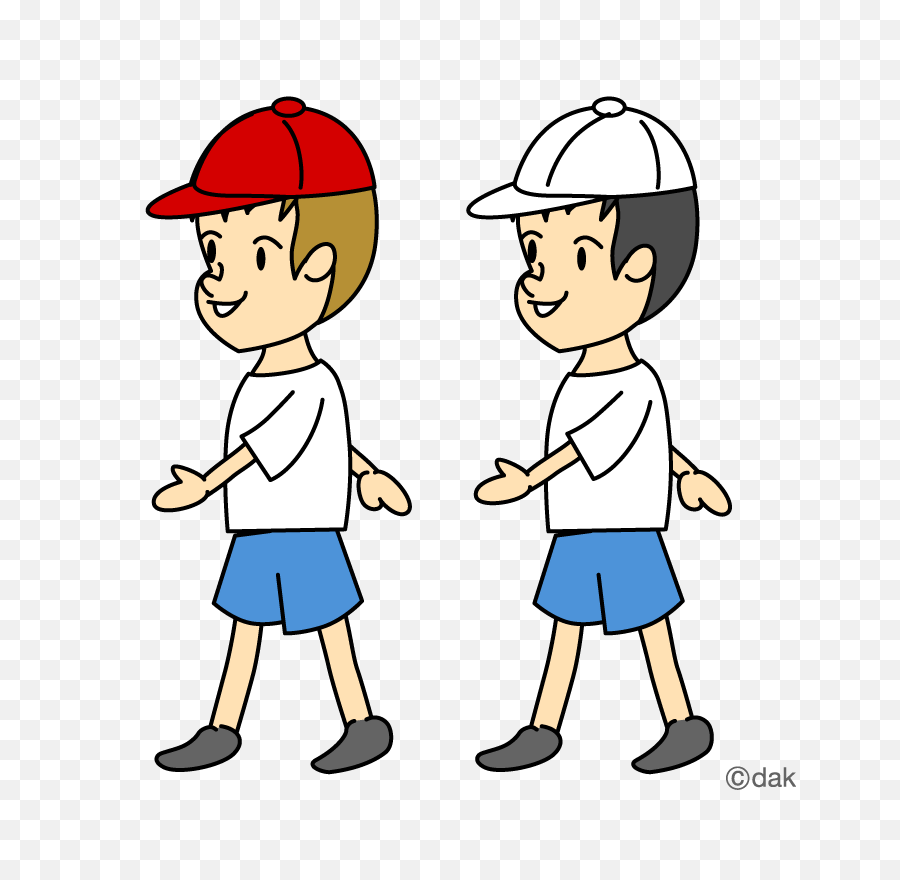 Multi Sport Clipart - Two Boys Walking Clipart Png Two Boys Cartoon  Png,Walking Png - free transparent png images 