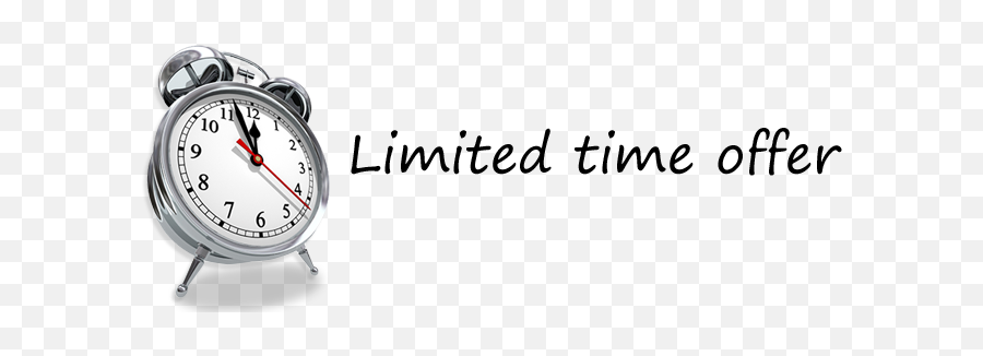 Download Hd Limited Time Offer Clock - Occhiali In Un Ora Png,Limited Time Offer Png