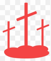 Three Crosses Silhouette - Calvary Png