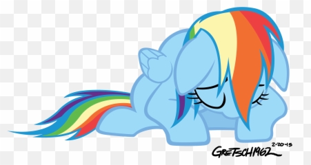 By Gretsch1962 - Rainbow Dash Sad Vector 3420x1848 Png Clip Art