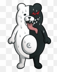 Monokuma Looks Like He Was Hoping - Monokuma Transparent Png,Lewd Png