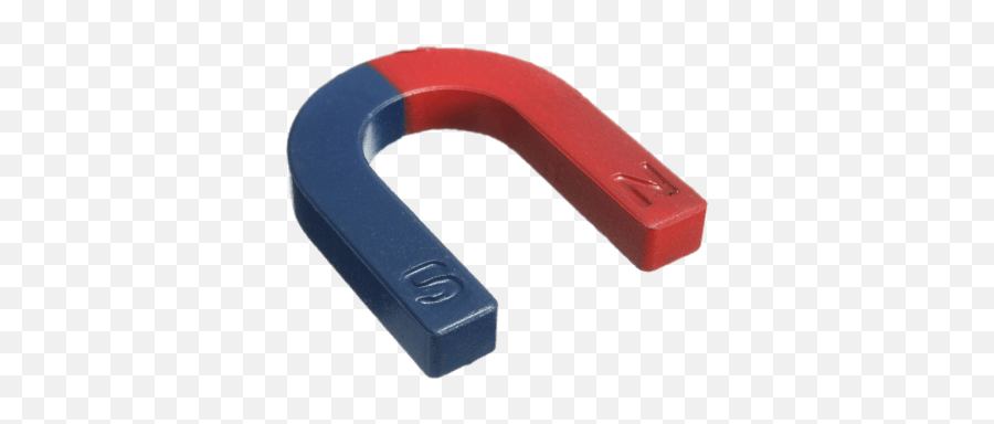 Red And Blue Horseshoe Magnet - Magnet Transparent Png,Magnet Png