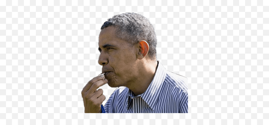 Obama Blowing Whistle Transparent Png Background