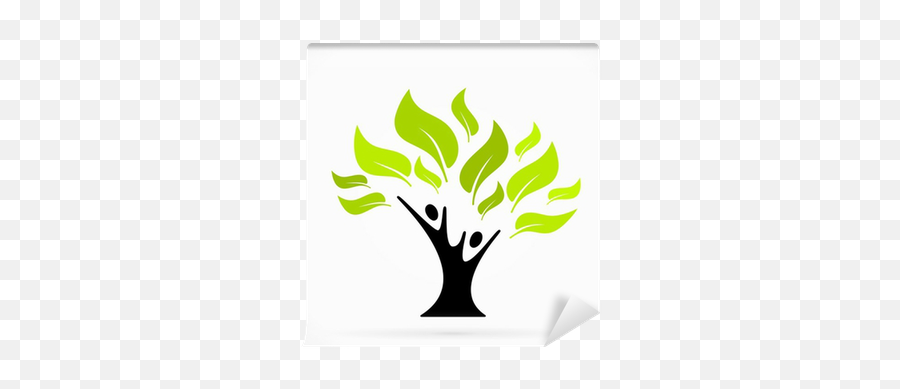 Green Tree Of Life Wall Mural - Help Foundation Logo Png,Tree Of Life Logo