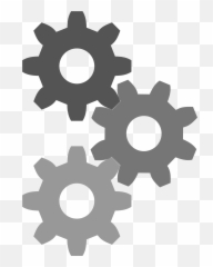 Transparent Gear Cog Clipart Black And White Download - Gears png