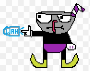 Pixilart - Waluigi In The Style Of Cuphead By Pizzaboxxx Waluigi Cuphead Png,Cuphead Logo Png