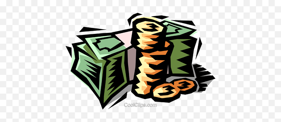 Stack Of Money Royalty Free Vector Clip Art Illustration - Coin Png,Money Stack Transparent