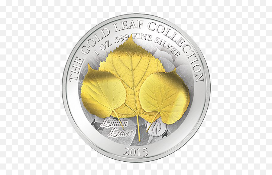 Samoa 2015 - 10 Gold Leaf Collection 3d Linden Leaf 1 Oz Coin Png,Gold Leaves Png