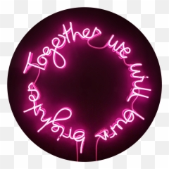 Lauren Baker - We Are One Neon The Art Hound Gallery Dot Png,Neon Circle Png
