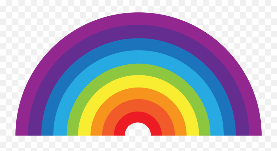 Free Rainbow Half Circle Png With - Semi Circle Shapes Rainbow,Yellow Circle Transparent