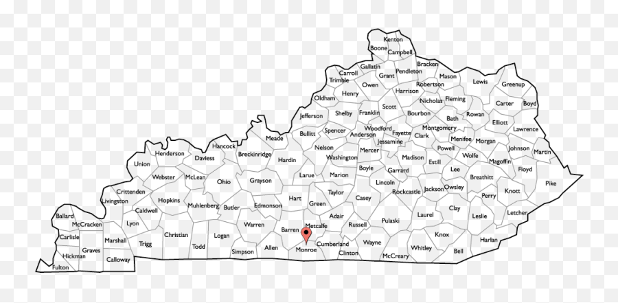 Tompkinsville News The 2012 - 0426 Map Of Kentucky With Counties Png,Buy White Icon Alliance Torrent Helmet