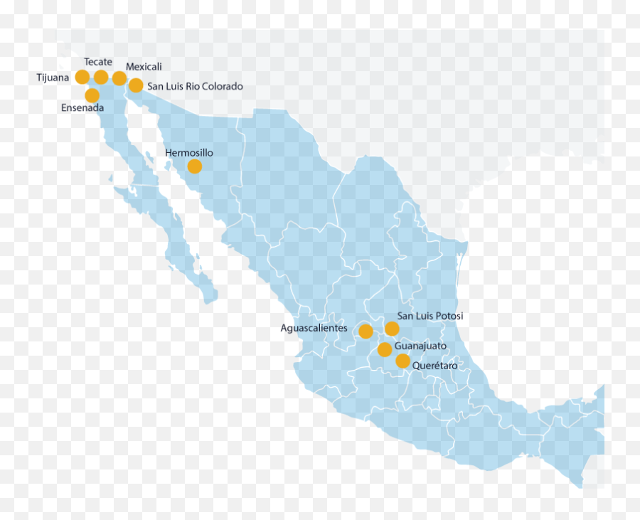 Best Manufacturing Locations In Mexico - Gulf Png,Mexico Map Icon