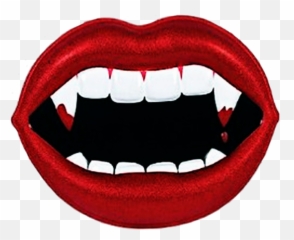 Vampire Lips Redlips Fangs - Vampire Teeth Clipart Png,Vampire Teeth Png