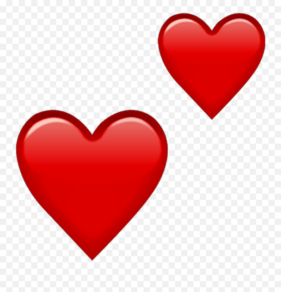 Heart Emoji Clipart - Red Double Heart Emoji Png,Iphone Heart Emoji Png