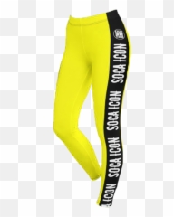 Endless Summer 21 Soca Icon Yellow Leggings - For Women png