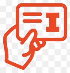 Illini Pride Illinois Athletics - White Membership Card Icon png