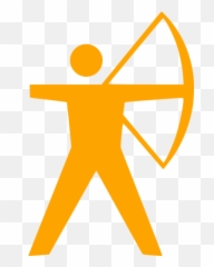 Orange Archery Icon - Free orange icons Clip Art Archer png