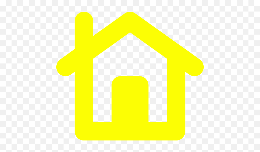 Yellow Home 3 Icon - Free Yellow Home Icons White Color Home Icon Png,Home App Icon