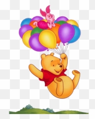 Imágenes De Winnie The Pooh Png - Winnie The Pooh With Balloons,Pooh Png