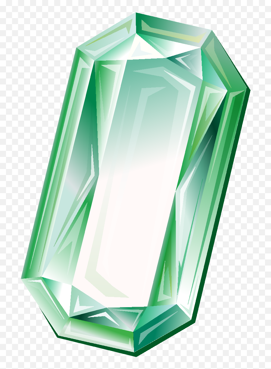 Cartoon Green Geometric Diamond Element - Portable Network Graphics Png,Cartoon Diamond Png