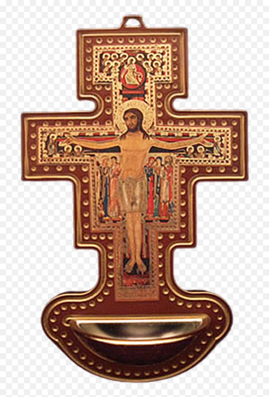 San Damiano Holy Water Font - Christian Cross Png,St Mary Magdalene Icon