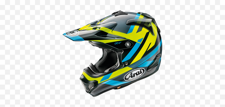 Arai Mx - V Machine Mxv Motocross Offroad Mx Race Helmet Black Yellow Blue Adults Ebay Arai Vx Pro Png,How To Wash Icon Helmet Liner