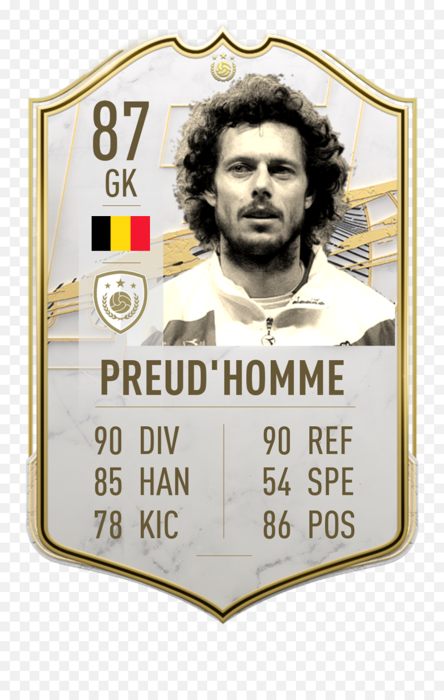 Day 17belgiummichel Preudu0027homme One Of The Best - Ian Wright Moments 21 Png,Fifa 17 Icon
