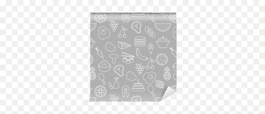 Wallpaper Thin Line Icons Seamless Pattern Food Vegetables Png Icon Patterns