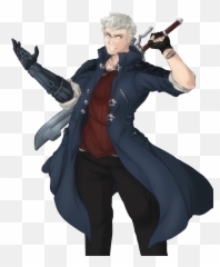 Tridisart Dmc5 Nero Devil May Cry Character Princess Zelda - Dmc 5 Nero Robot Arm Png,Devil May Cry 5 Png