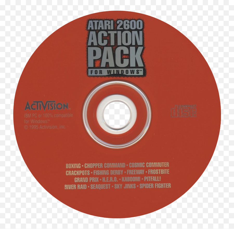 Activisionu0027s Atari 2600 Action Pack - Cd Full Size Png Cd,Atari Png