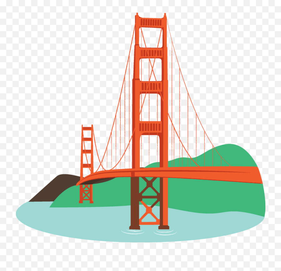 Picture Freeuse Library Bridge The Gap Clipart - Golden Gate Golden Gate Bridge Png,Golden Gate Bridge Png
