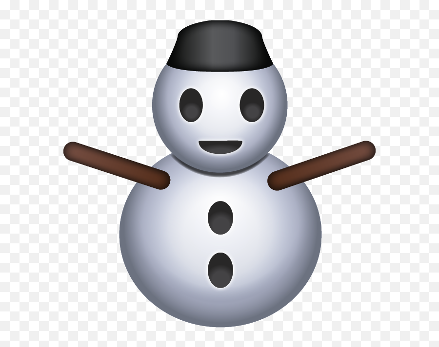 Clipart Snow Emoji Transparent Free For - Snowman Emoji Png,Omg Emoji Png