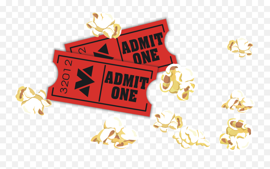 Movie Tickets And Popcorn Clipart Png - Win A Movie Ticket Png,Movie Ticket Png