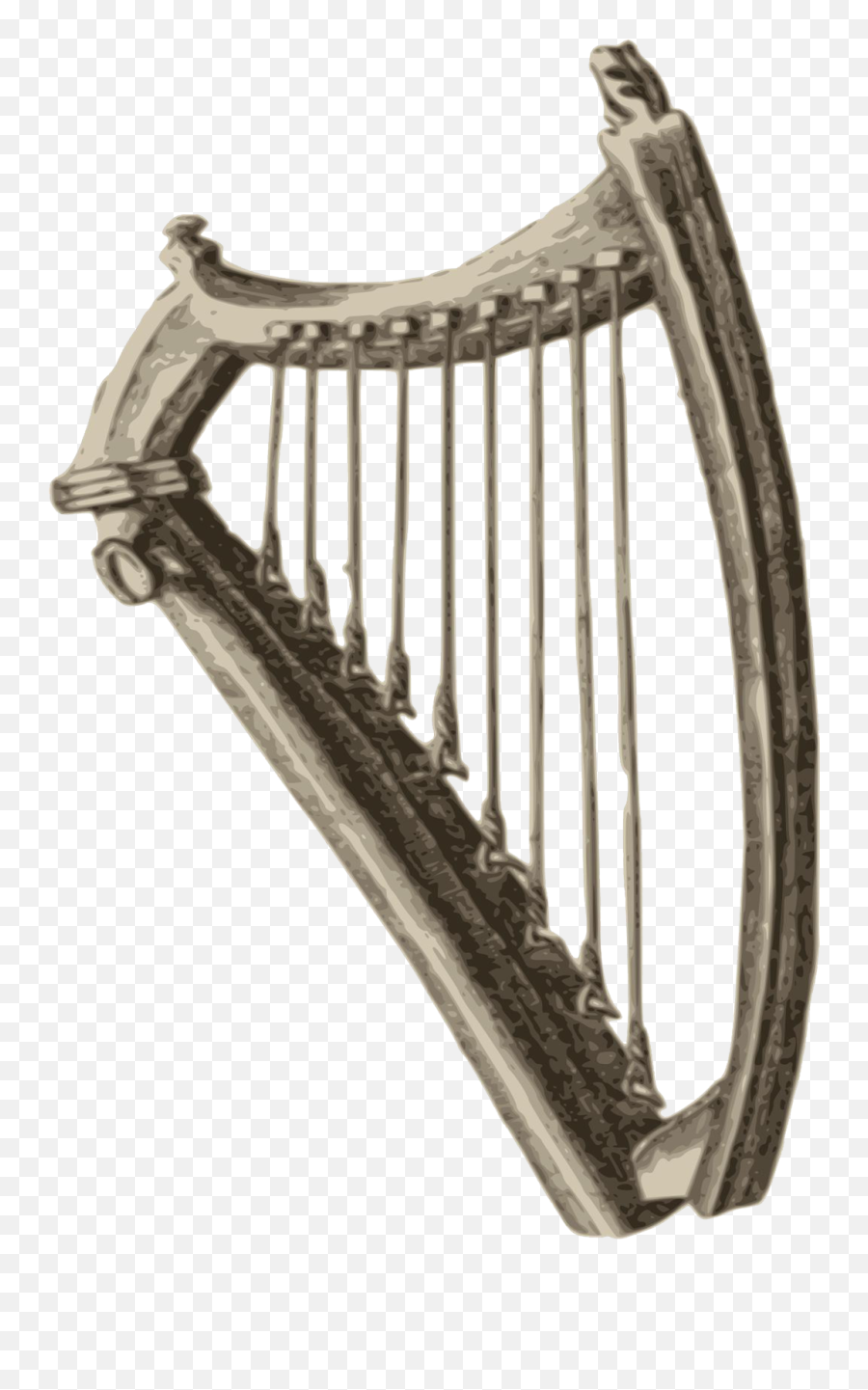 Celtic Harp Png Clipart - Celtic Harp Png,Harp Png